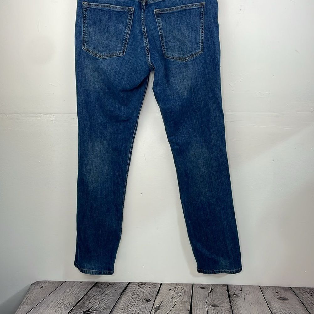 Warp + Weft ORD Chicago Straight Jeans Mens 32x34 Medium Wash Blue Stretch Denim - Picture 6 of 14